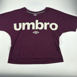 Umbro Oversized Cropped Crop Top Yoga Pilates Size M
